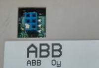 Schemat płytki panelu falownika ABB ACS400 - wyprowadzenia pinów RS232