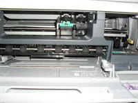 HP Photosmart C4180 - Zacięcie papieru i zgrzytanie przy drukowaniu na papierze technicznym