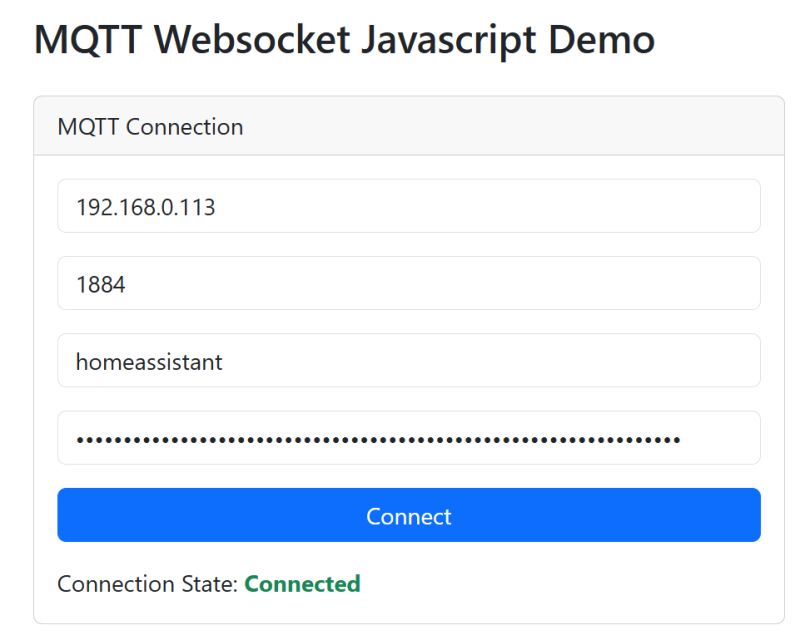 Tutorial mqtt.js, the Javascript MQTT client - how to connect your browser to Home Assistant Tutorial mqtt.js, the Javascript MQTT client - how to connect your browser to Home Assistant