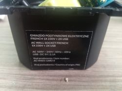 Gniazdo 230V + 2x USB - prośba o podanie wartości R17. Gniazdo 230V + 2x USB - prośba o podanie wartości R17.