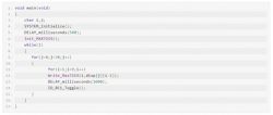 Control Program Code for MAX7219 Program code snippet for the MAX7219 module