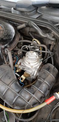 Mercedes W124 Coupe 2.0 M102: Schemat podłączeń gaźnika Pierburg 175CD i regulacja dawki paliwa