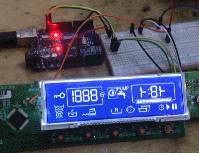 LCD ze złomu - BL55066 i Arduino, I2C, UART sterowanie z PC + Konkurs
