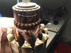 Philips HR1861 - sokowirówka przezwojenie spalonego uzwojenia wirnika