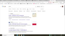 Wyszukiwanie „polska” w Google z zakładką „Sieć” aktywną i niedającą się zmienić