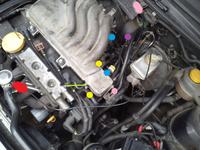 Astra F 1.6 16V X16XEL - Podłączenie przewodów podciśnienia