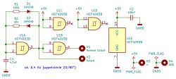 Square Wave Signal Generator Schematic Electrical schematic of a homemade square wave signal generator.