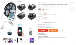 Pasek LED RGB z pilotem IR i WiFi - MWIR-RGB Magic Home Pro Pasek LED RGB z pilotem IR i WiFi - MWIR-RGB Magic Home Pro