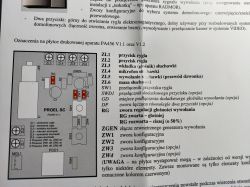 Schemat połączeń domofonu Unifon PA 456 i opis jego elementów.