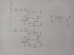 Schemat wzmacniacza lampowego ze stabilizatorem napięcia LM317