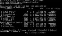 Partycja NTFS widziana jako EXT3, brak dostepu do dysku