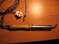 Home-made soldering iron for plastic