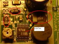 CHRYSLER MU9CY95G - identyfikacja układu przetwornicy podświetlania wyświetlacza