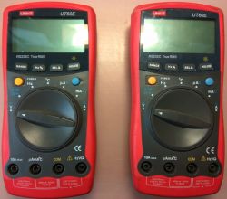 Porówanie dwóch mierników UT60E - zmiany w produkcji