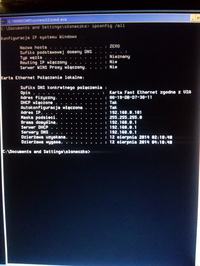 The computer connects to the network, but the internet is down.