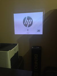 HP Projection Companion - Kaszka na ekranie, nie gaśnie logo HP