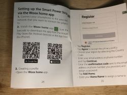 Woox Power Strip App Setup Instructions Instruction manual for setting up the Woox power strip with the app.