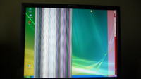 Monitor Dell 2001FP - pionowe paski na 1/4 ekranu, zmieniające kolor