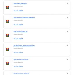 List of compressed files from Gitee displayed in the browser.