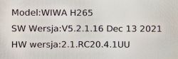 WIWA H265 tuner - the issue of updating via usb / network and network operation 