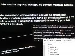 PS3 problem softu. - PS3 nie można wgrać systemu.