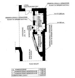Architectural plan of a commercial property.