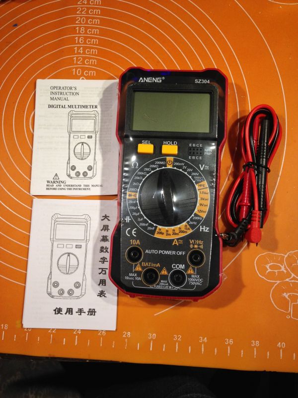 Miernik - bliźniak SZ 08, czyli nowy nabytek mojego Kolegi ANENG SZ 304. Krótki test, dużo zdjęć.