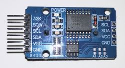 RTC module with DS3231 chip showing pin labels and components