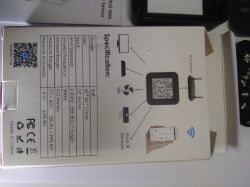 Device packaging with an IR sensor and technical specifications.