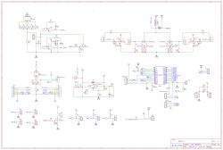 Schemat elektroniczny w EasyEDA z ESP32, wzmacniaczami operacyjnymi i driverami MOSFET