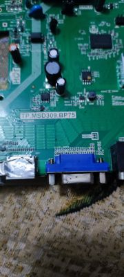 Image of a circuit board TP.MSD309.BP75 with electronic components.