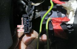 Corsa C - Schemat kostki stacyjki i elektryczne szyby