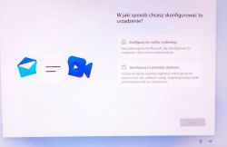 Ekran konfiguracji Windows z dwiema opcjami: osobistą i służbową