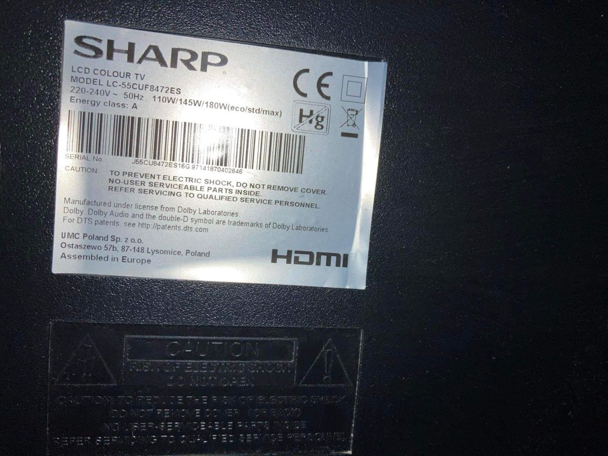 Sharp Lcd Colour Tv Model Lc 55cuf8472es [Rozwiązano] poszukuję aktualizacja firmware do TV Sharp LC-55CUF8472ES