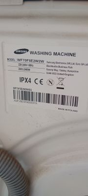 Samsung WF70F5E2W2W - zatrzymuje cykl po 2 min, stoi z wodą w bębnie Samsung WF70F5E2W2W - zatrzymuje cykl po 2 min, stoi z wodą w bębnie