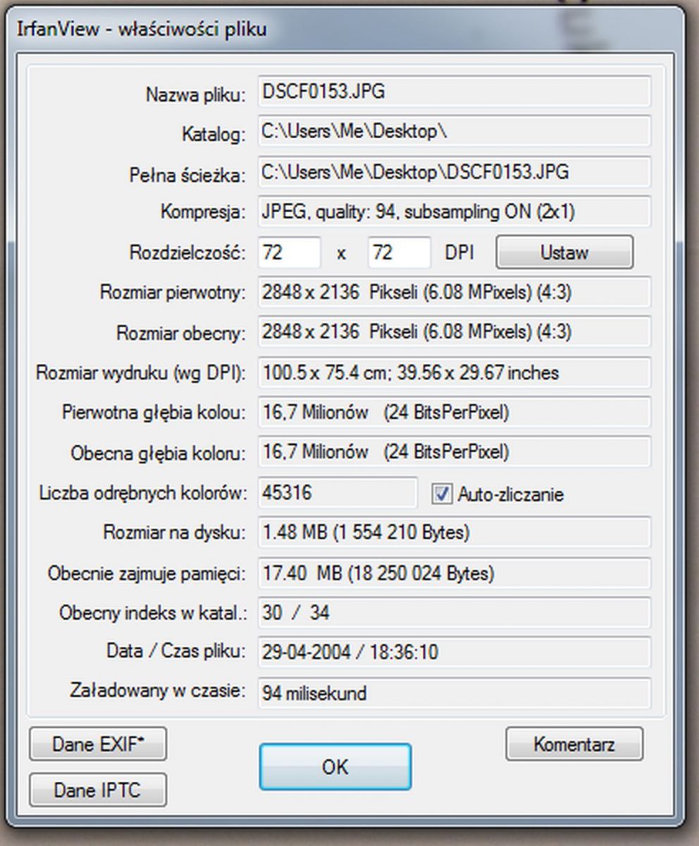 [Rozwiązano] Program do wyświetlania daty wykonania zdjęcia przesłanego ...