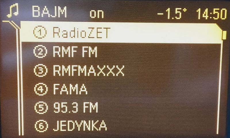 Opel Zafira B, Astra H - CD 70 Navi - RDS - nie odświeża informacji