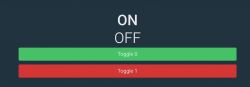 Interface with buttons Toggle 0 and Toggle 1 with ON/OFF options.
