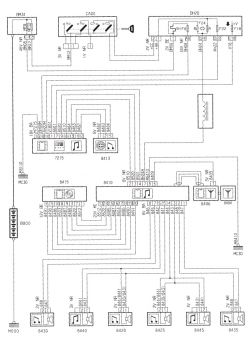 Schemat elektryczny z wyświetlaczem oznaczonym jako 7215.