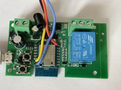 [BK7231N][CB3S + RF 433] WiFi Relais Modul 1 Kanal Tuya Switch with RF Remote TYWR 7-32 RF SWITCH