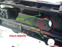 Drukarka Brother HL-5250DN uszkodzone koło zębate nie pobiera papieru z szuflady Drukarka Brother HL-5250DN uszkodzone koło zębate nie pobiera papieru z szuflady
