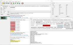 Screenshot showing BK7231 flasher writing error and IC not responding in programmer log