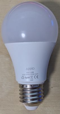 Appio Smart Bulb E27 12W RGB Appio smart bulb E27 12W RGB.