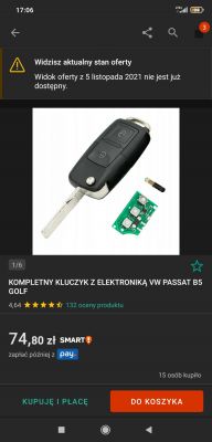 Golf 4 2.3 AGZ 1998r - brak możliwości zakodowania pilota centralnego zamka