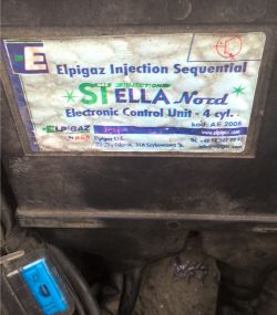 Naklejka na jednostce sterującej Elpigaz Injection Sequential Stella Nord.