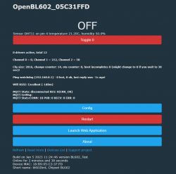 Tasmota replacement for BL602, programming, pairing with Home Assistant, now with OTA working!