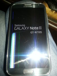 Samsung Galaxy Note II - Padł wyświetlacz Samsung Galaxy Note II - Padł wyświetlacz