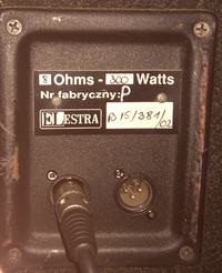 Elestra kolumna 3-drożna 300W 8ohm bardzo cicho "gra" - zwrotnica??