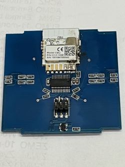 Electronic board with mounted CBU chip