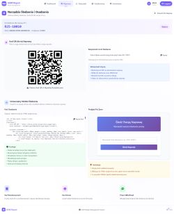 Panel śledzenia naprawy z kodem QR, linkiem i widżetem do umieszczenia na stronie